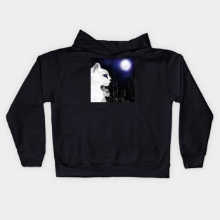 Cats in a forest Kids Hoodie